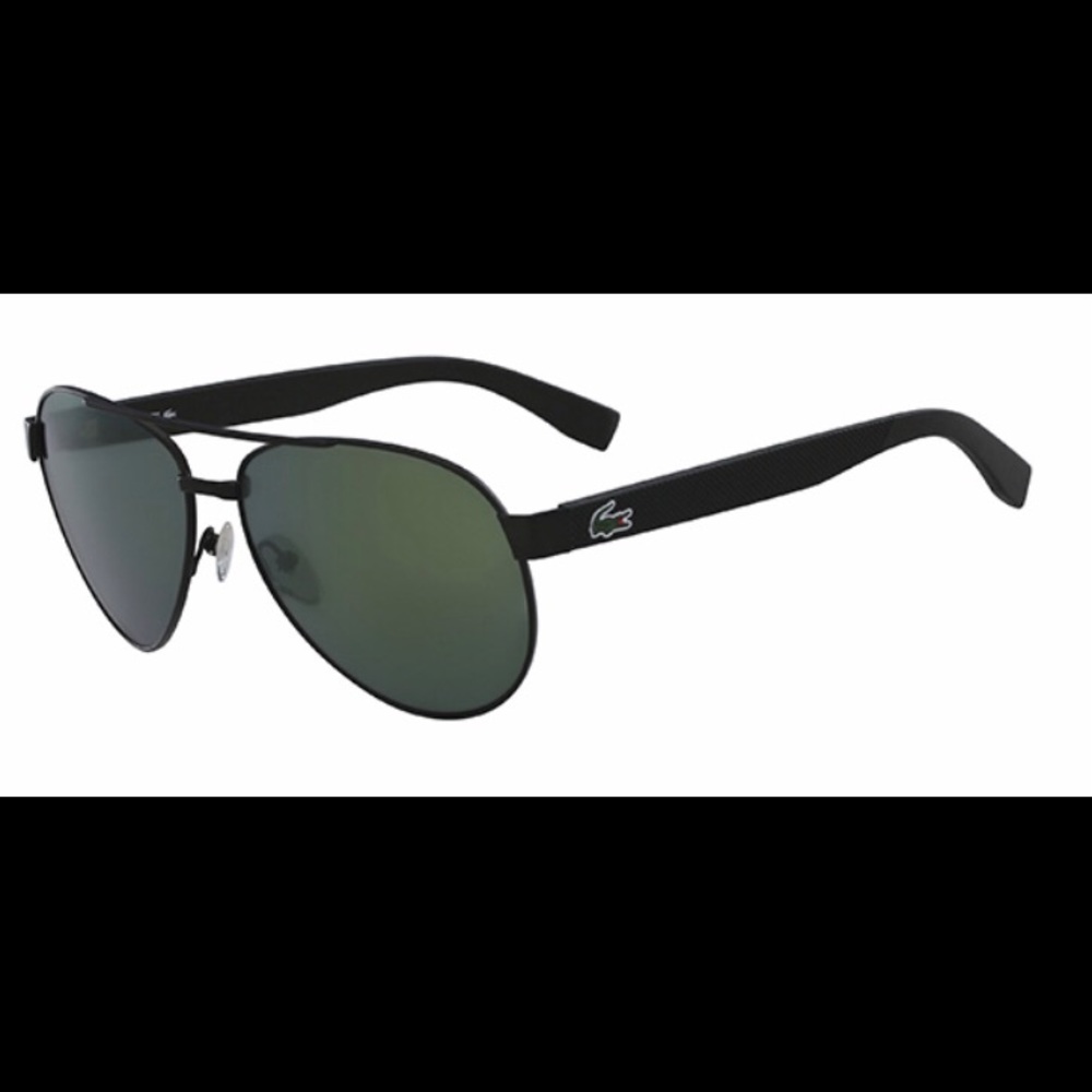 Lacoste Matte Green Aviator Sunglasses